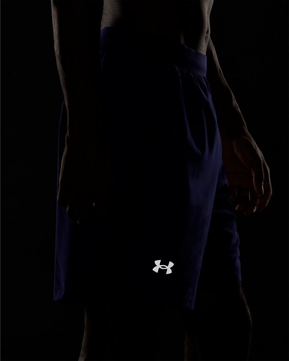 Men's UA Launch Run 2-in-1 Shorts, Blue, pdpMainDesktop image number 3